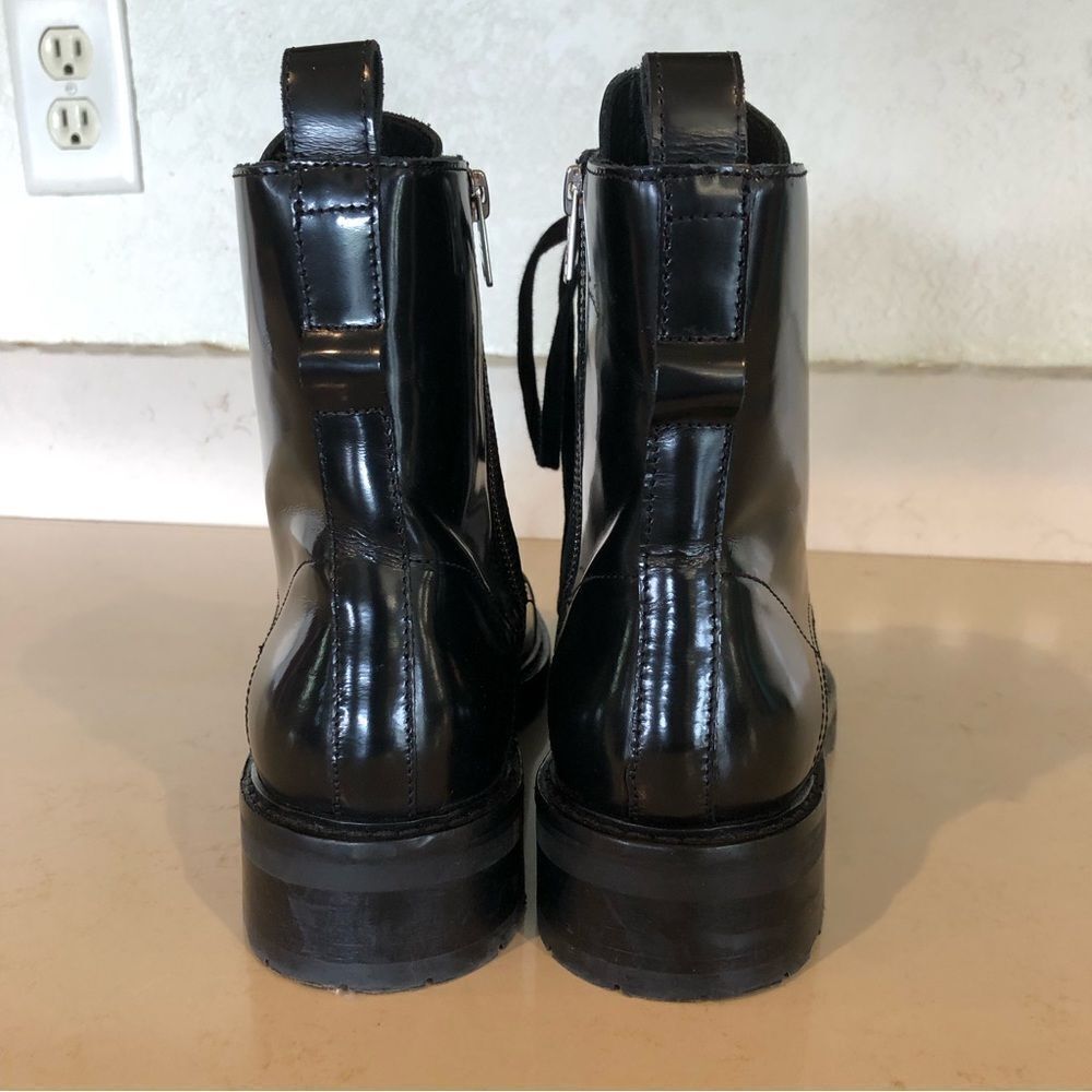 NWOT All Saints Lira Patient Leather Hiker Combat Boots - Picture 11 of 17